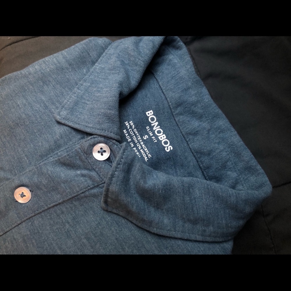 Bonobos Men’s Blue Polo - M